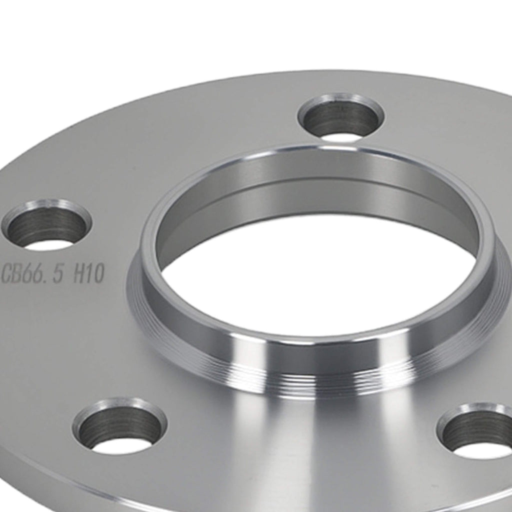Neu 2pcs 10mm Distanzscheiben 5x112 kompatibel für Audi A4 B8 66.5mm M14x1.5 Aluminium