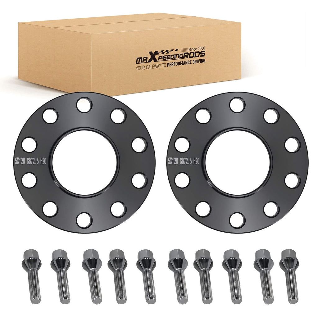 Neu 20mm Spurverbreiterung Distanzscheiben kompatibel für BMW 5er E34 5x120 M12x1.5 1987-1996