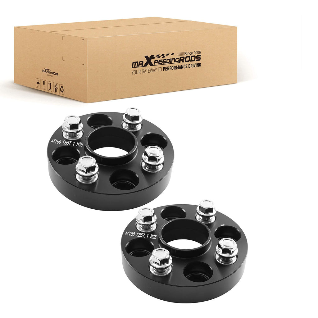 Neu Distanzscheiben 25mm 4x100 kompatibel für BMW 3er E30/Kompatibel Für Seat Mii AA M12x1,5 57,1mm Alu