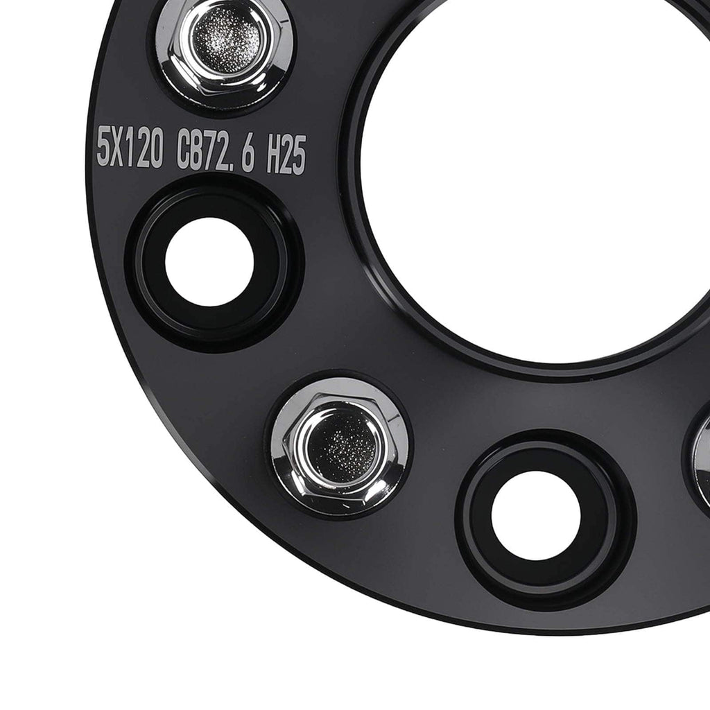 Neu 25mm Distanzscheibe 5x120 M12x1.5 kompatibel für BMW 1er 3er 5er 72.6mm Zentrierring Alu