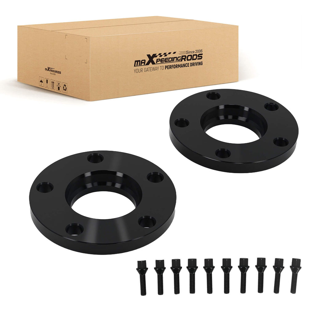 Neu 15mm Alufelgen Distanzscheiben kompatibel für BMW 5er E60 M5 5x120 M12x1.5 72.6mm 2x