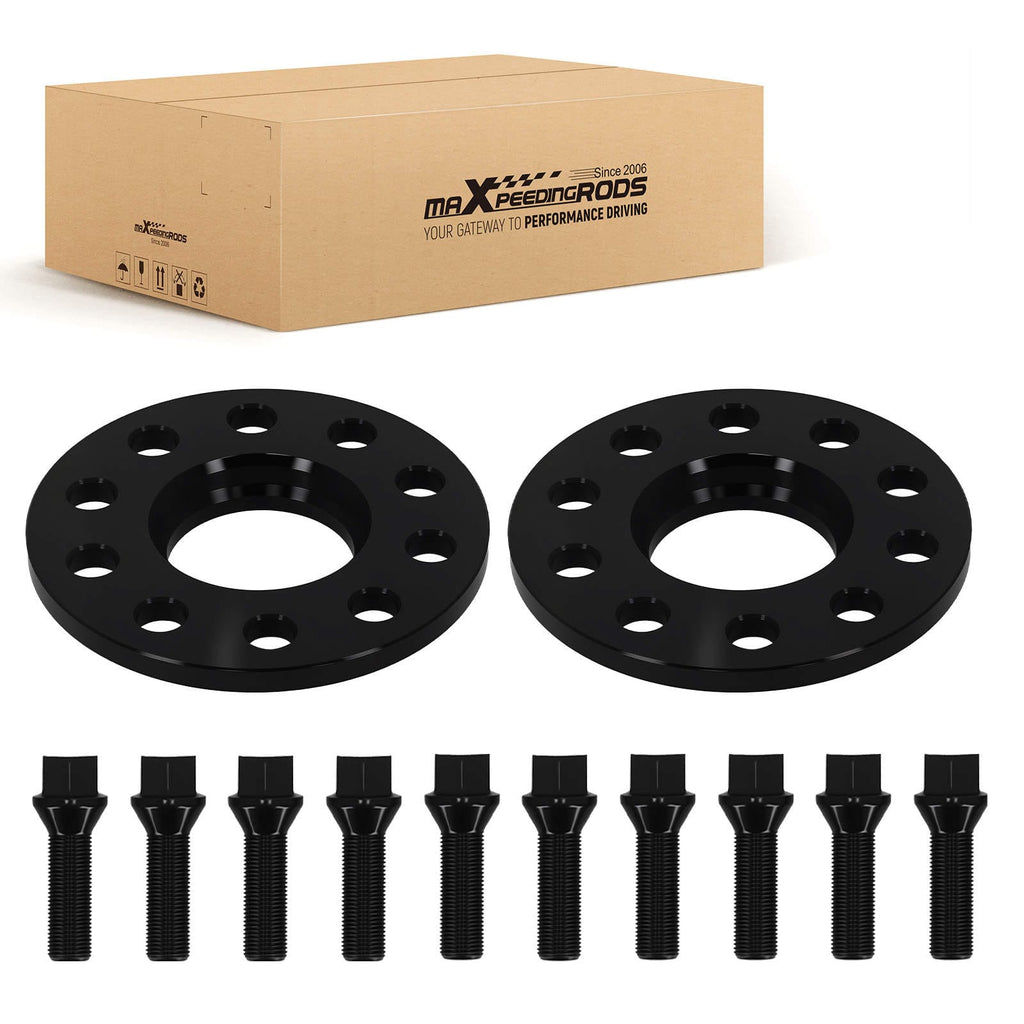 Neu 10mm Distanzscheiben 5x112 kompatibel für BMW 3er G20 G21 2019- M14x1.25 Aluminium 66.6mm