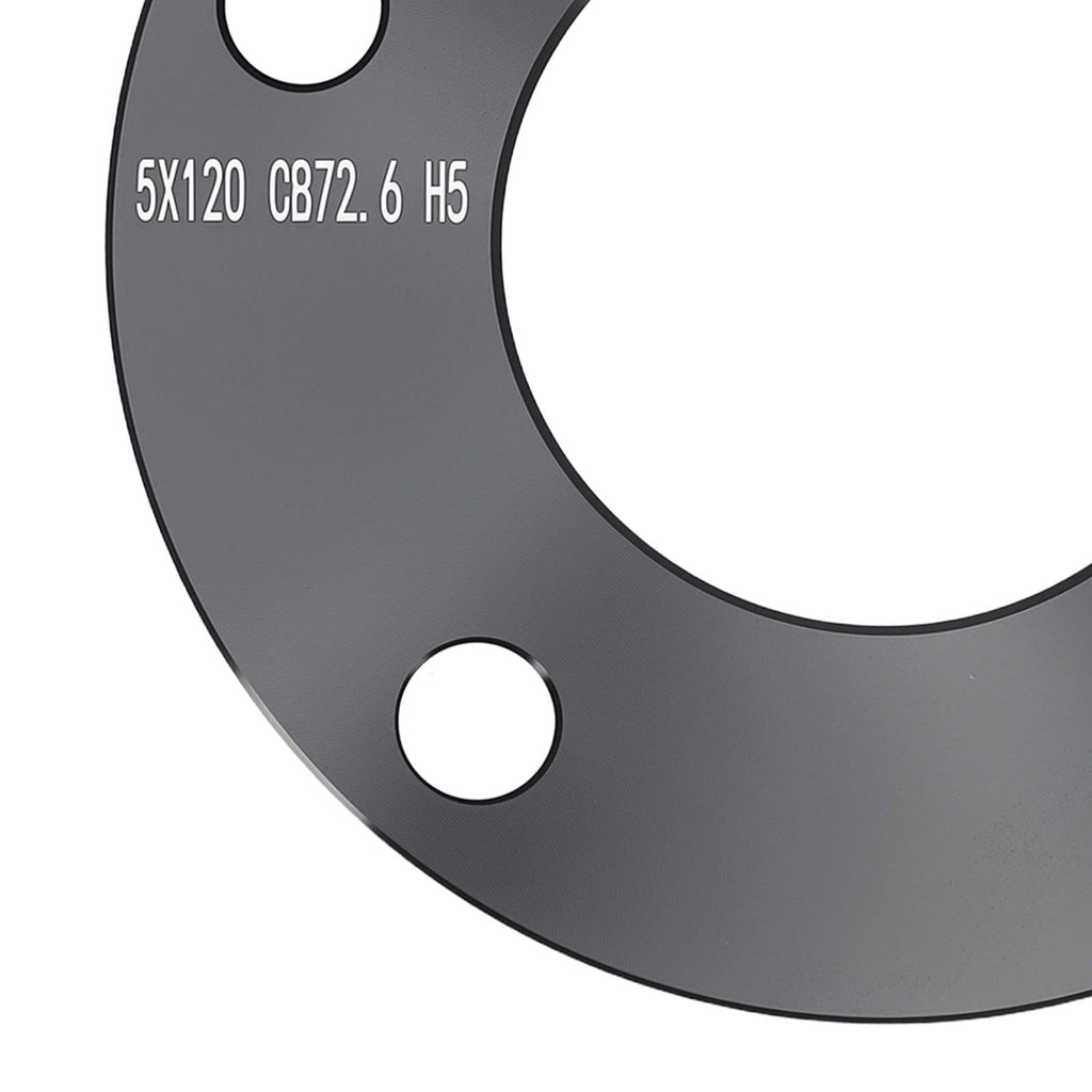 Neu 5mm Aluspacer Set kompatibel für BMW 3er E36 E46 E90 M3 5x120 72.6mm mit Radschrauben
