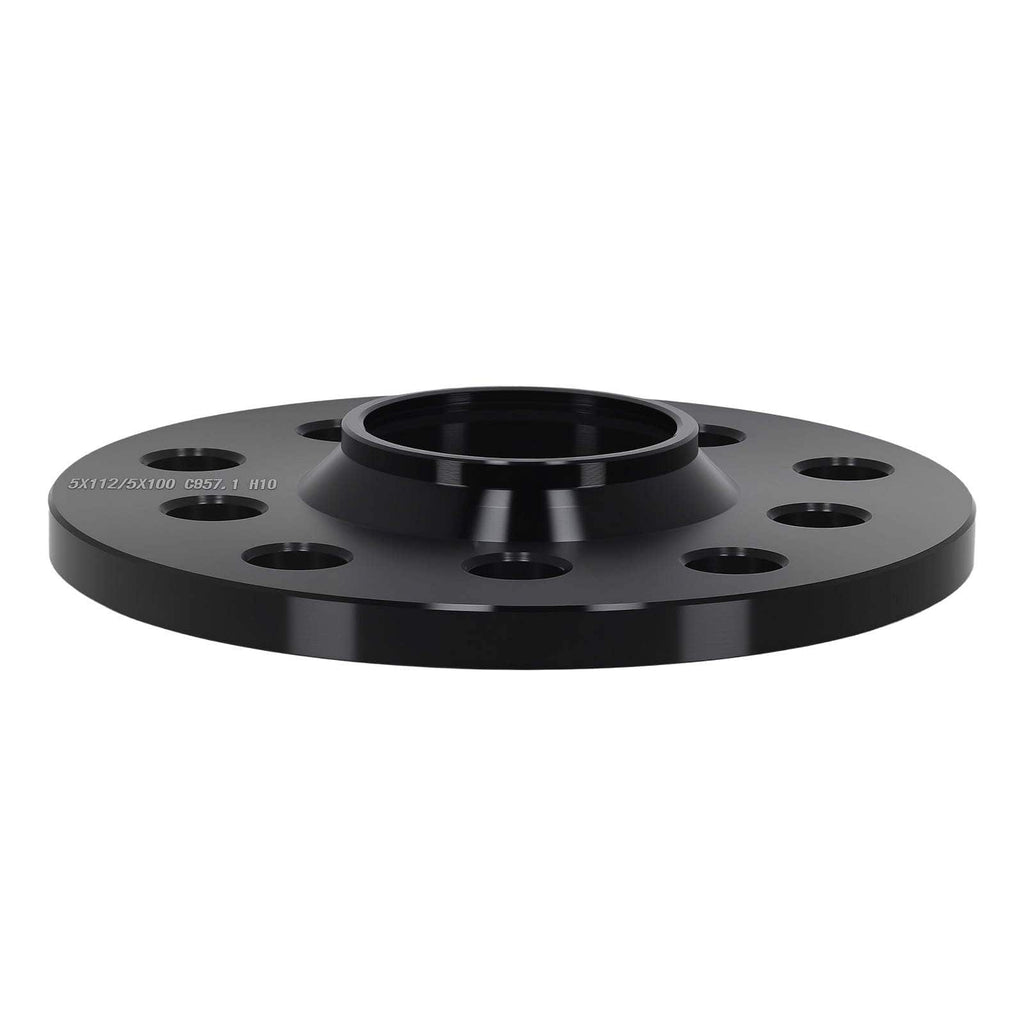 Neu 2 Stück Alu Spurverbreiterung 10mm kompatibel für Audi A3/A4/A6/A8 5x112 M14x1.5 Set