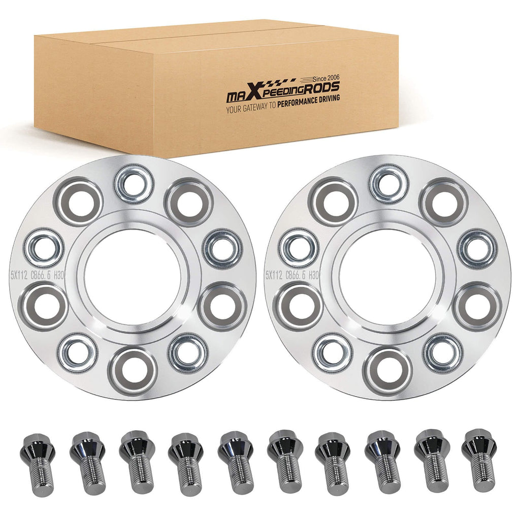 Neu 30mm Spurverbreiterung 5x112 kompatibel für Mercedes W205 C-Klasse Limousine 2013- Alu