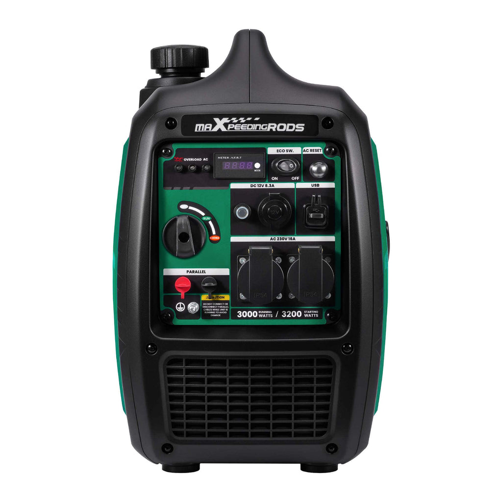 Neu Tragbarer Inverter Stromerzeuger 3000W-3200W Benzin 24kg for Stromversorgung