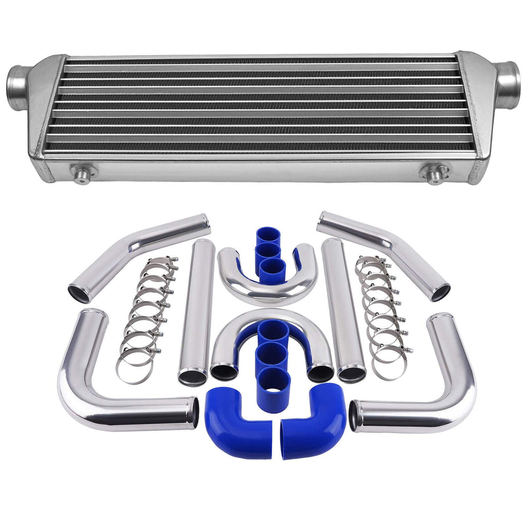 Neu 2.5ALUMINIUM INTERCOOLER PIPING KIT UNIVERSAL LADELUFTKÜHLER SCHLAUCH KIT