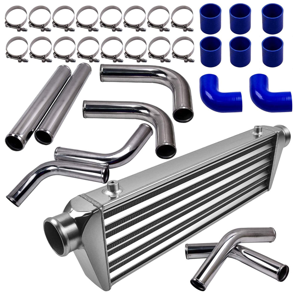 Neu Universal Ladeluftkühler 27x7x2.5 + 2.5 Ladeluftkühler Rohrleitungssatz Set