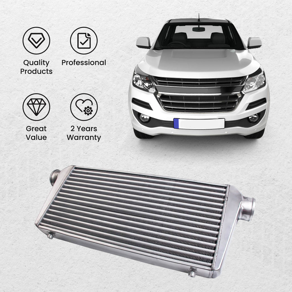 Neu 600x300x76 Intercooler 3.0 76mm Inlet Outlet + 2.5 64mm Intercooler Pipe Satz