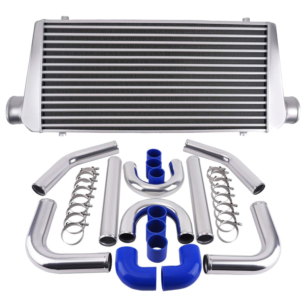 Neu 600x300x76 Intercooler 3.0 76mm Inlet Outlet + 2.5 64mm Intercooler Pipe Satz