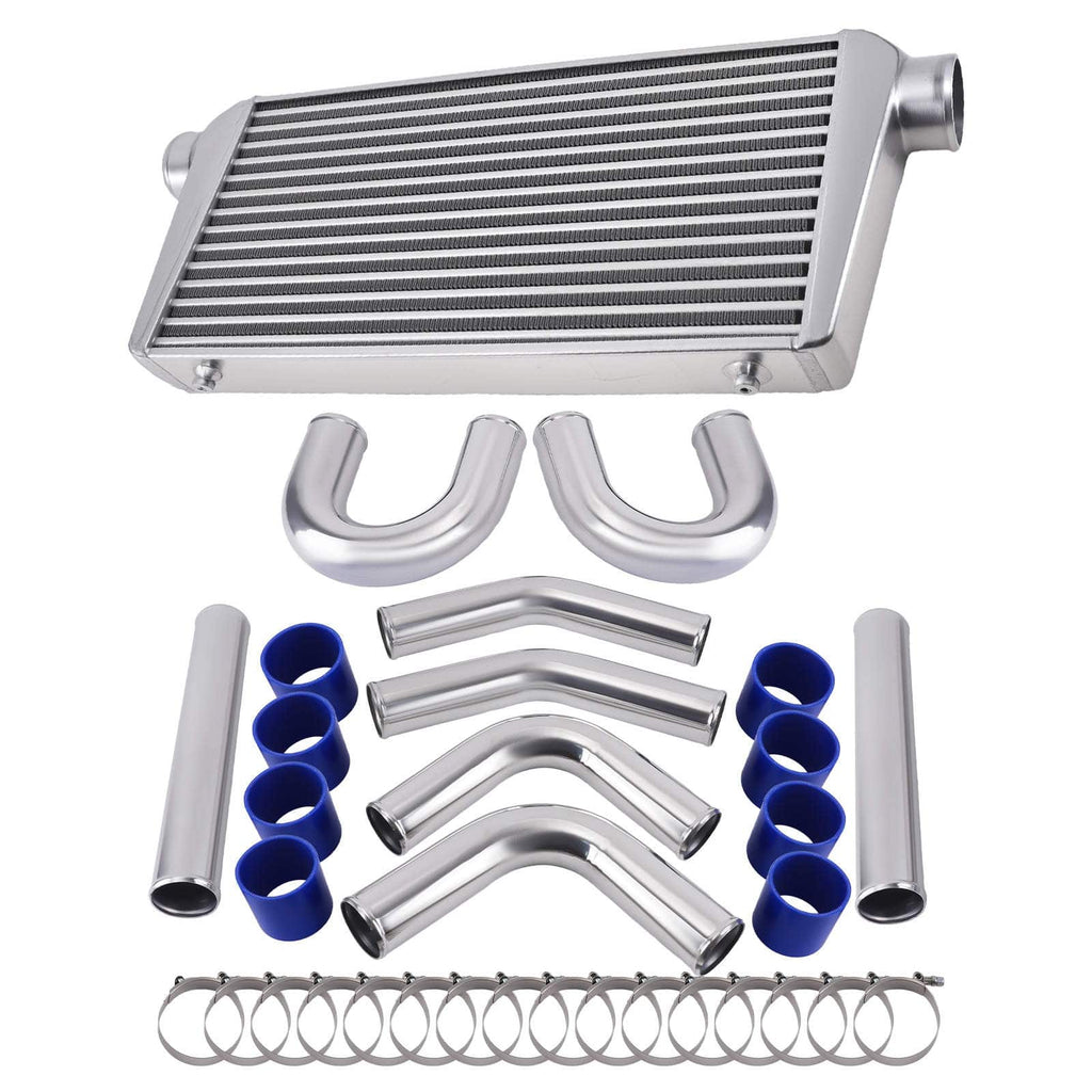 Neu Universal Ladeluftkühler Kit Roh Kit 3 76mm Ladeluftkühler Rohrleitungssatz Set