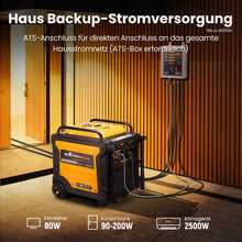 Laden Sie das Bild in den Galerie-Viewer, New ATS Stromgenerator Benzin 8KW Inverter Stromerzeuger Generator für Home Backup