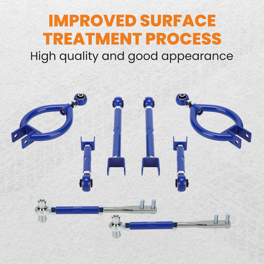 Querlenker Hinten Sturzsatz + Zugarm + Spur + Vorne Spannstange kompatibel für Nissan 300ZX Z32 90–96