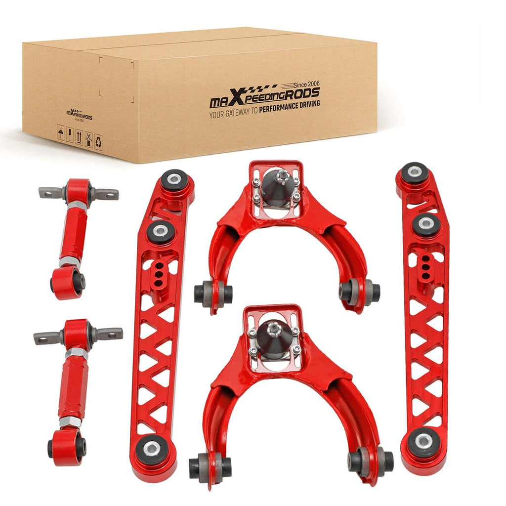 Querlenker 6ER-PACK UNTERE QUERLENKER+STURZ-KIT VORNE UND HINTEN kompatibel für HONDA CIVIC 1996-2000