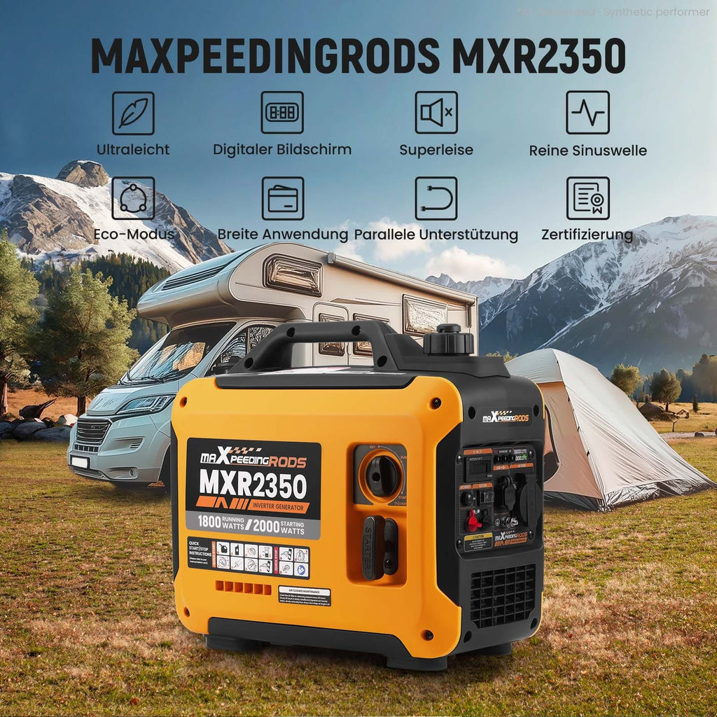 Stromgenerator Notstromaggregat 2000 Watt Inverter Generator Benzin Stromerzeuger LED 15kg