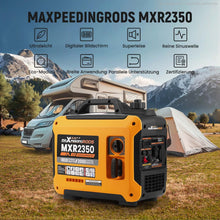 Laden Sie das Bild in den Galerie-Viewer, Stromgenerator Notstromaggregat 2000 Watt Inverter Generator Benzin Stromerzeuger LED 15kg