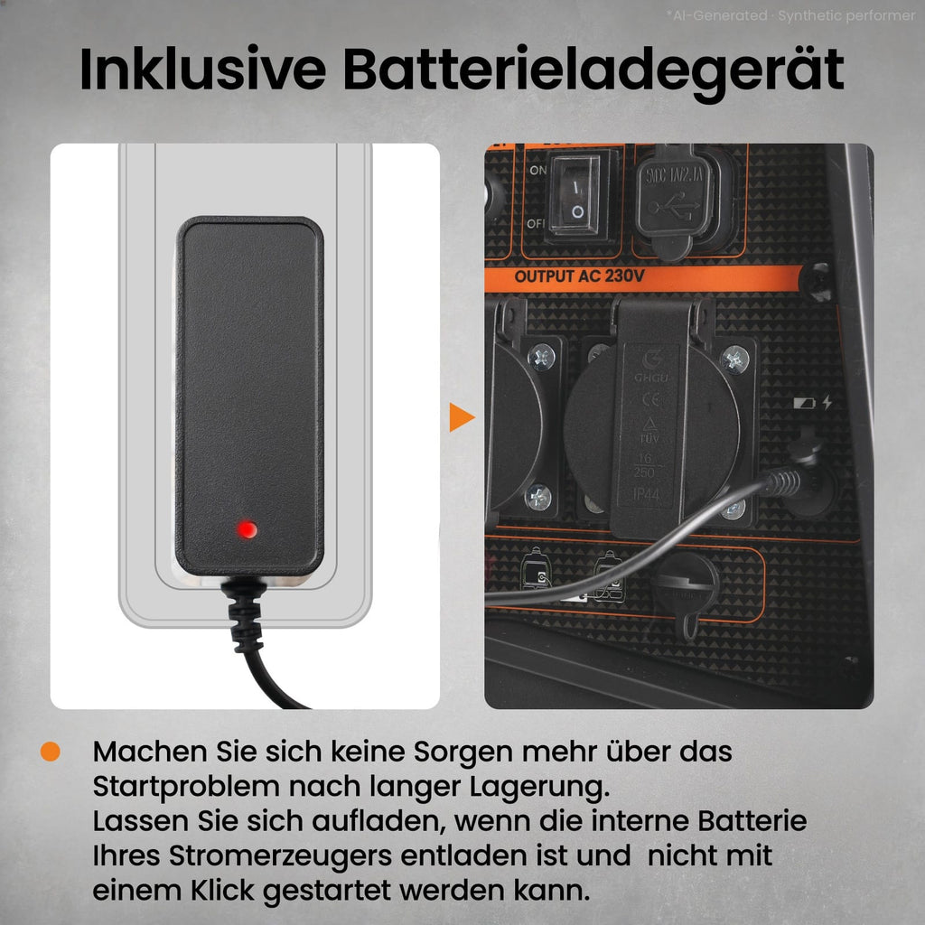 Stromgenerator BenzinLPG Dual Fuel 3,5kw Stromerzeuger Inverter Notstromaggregat