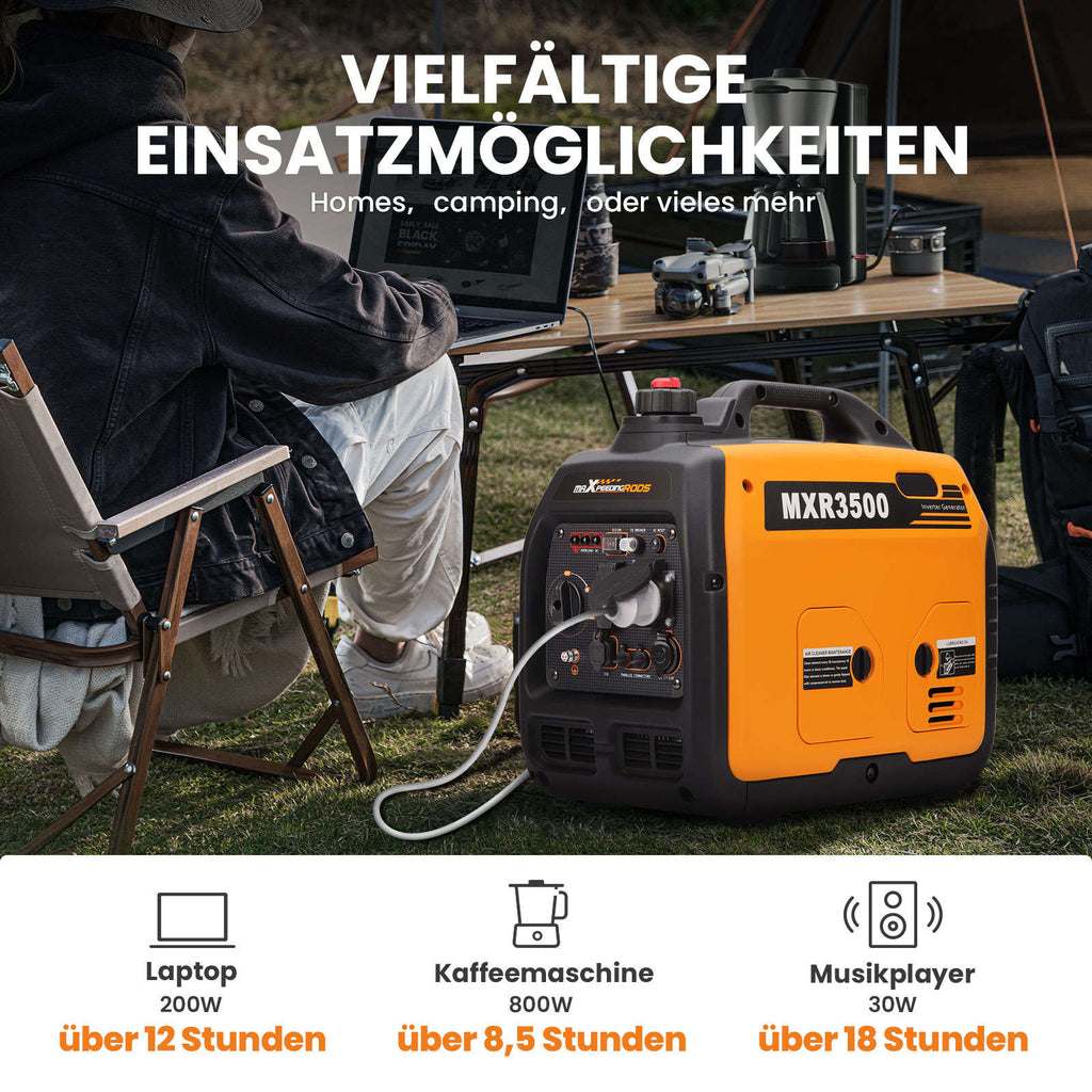Stromgenerator 3300W Benzin Inverter Stromerzeuger tragbar Generator For Camping Garten Power