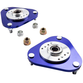 Sturzplatten Satz von 2 Coliover Camber Plates Upper Mount Blau kompatibel für Toyota Celica 2000-2006