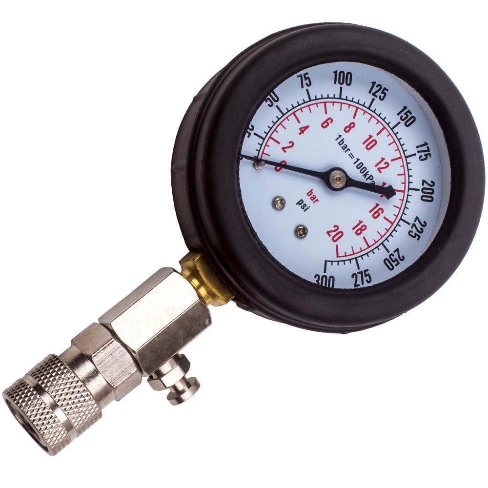 Timing Tool kit Kompressionsdruckprüfer Kompressionstester Werkzeug for Benzinmotoren 0-20 bar