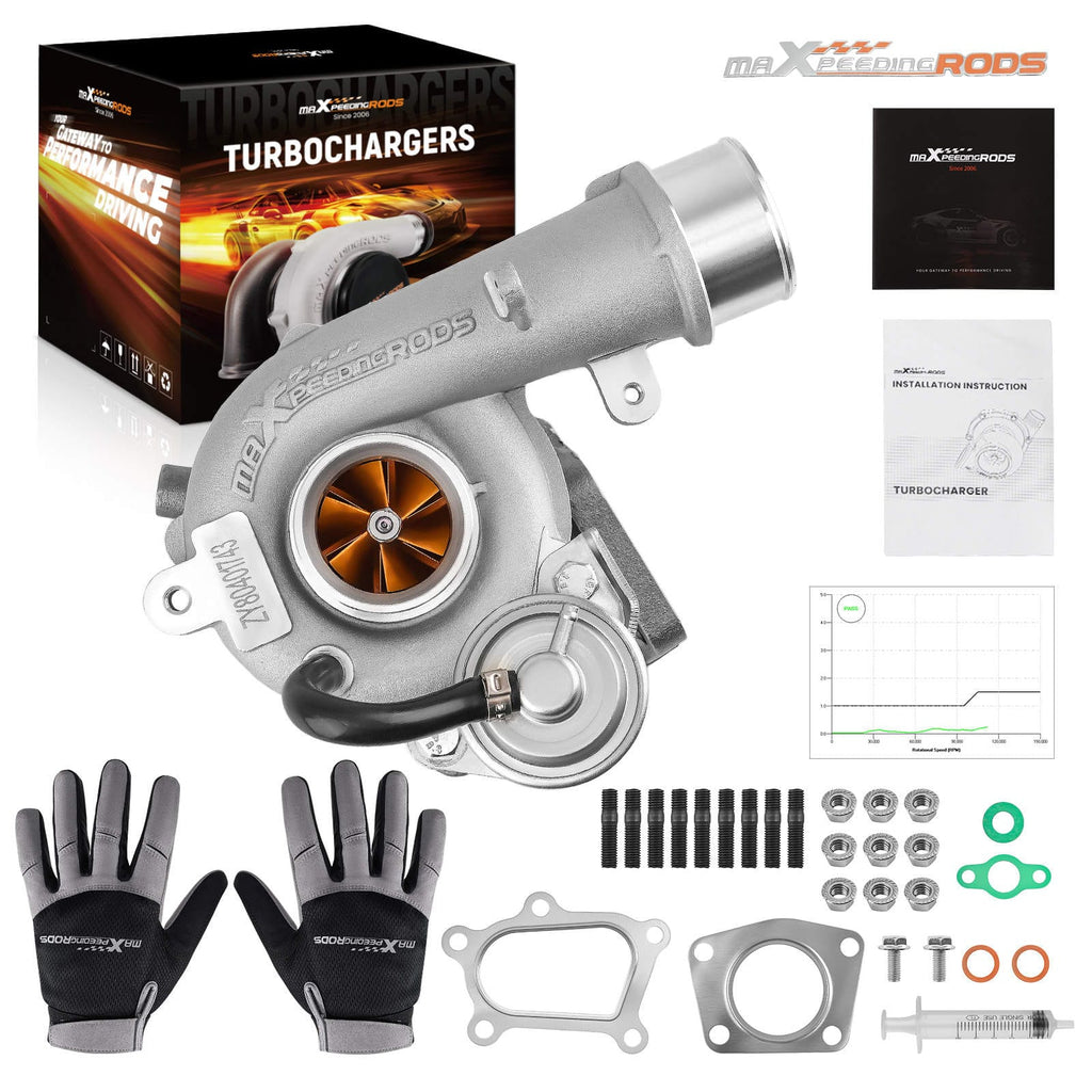Turbo Billet-Kompressorrad Street Performance Turbolader Kompatibel für Mazda CX-7 Geschwindigkeit 3 mit MZR DISI 2.3 Turbo L3-VDT Motor