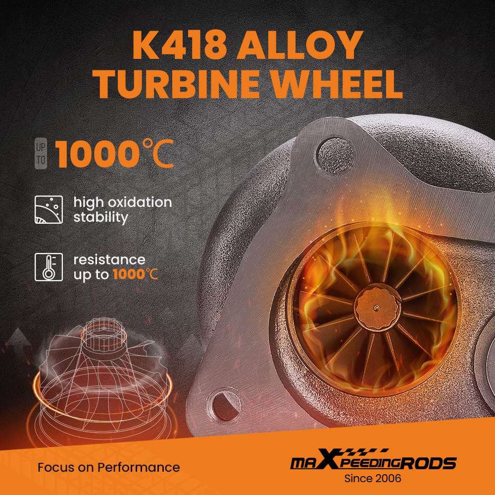 Turbo Street Performance Turbolader Kompatibel für Subaru Impreza WRX STI TD05 20G EJ20 EJ25 2002-2006