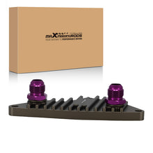 Laden Sie das Bild in den Galerie-Viewer, Adapter AN10 Ölkühler kompatibel für BMW E90 F20 F22 E82 E89 N54 N55 Violett CNC Kit