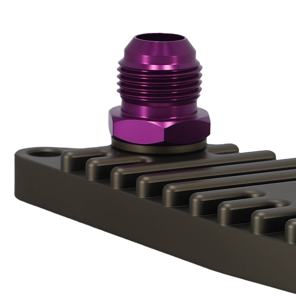 Adapter AN10 Ölkühler kompatibel für BMW E90 F20 F22 E82 E89 N54 N55 Violett CNC Kit