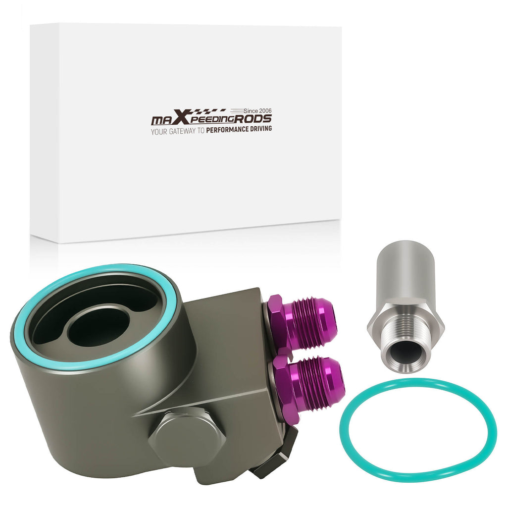 Adapter Ölfilter Sandwich AN10 kompatibel für Honda Civic Gen10 FK7 Alu Eloxiert