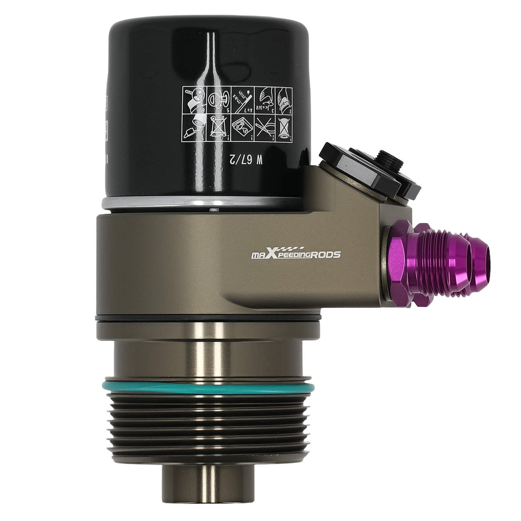 AN10 Ölfilter-Adapter-Kit kompatibel für VW Golf 7 GTI 1.8T 2.0T Thermostat 73-83°C