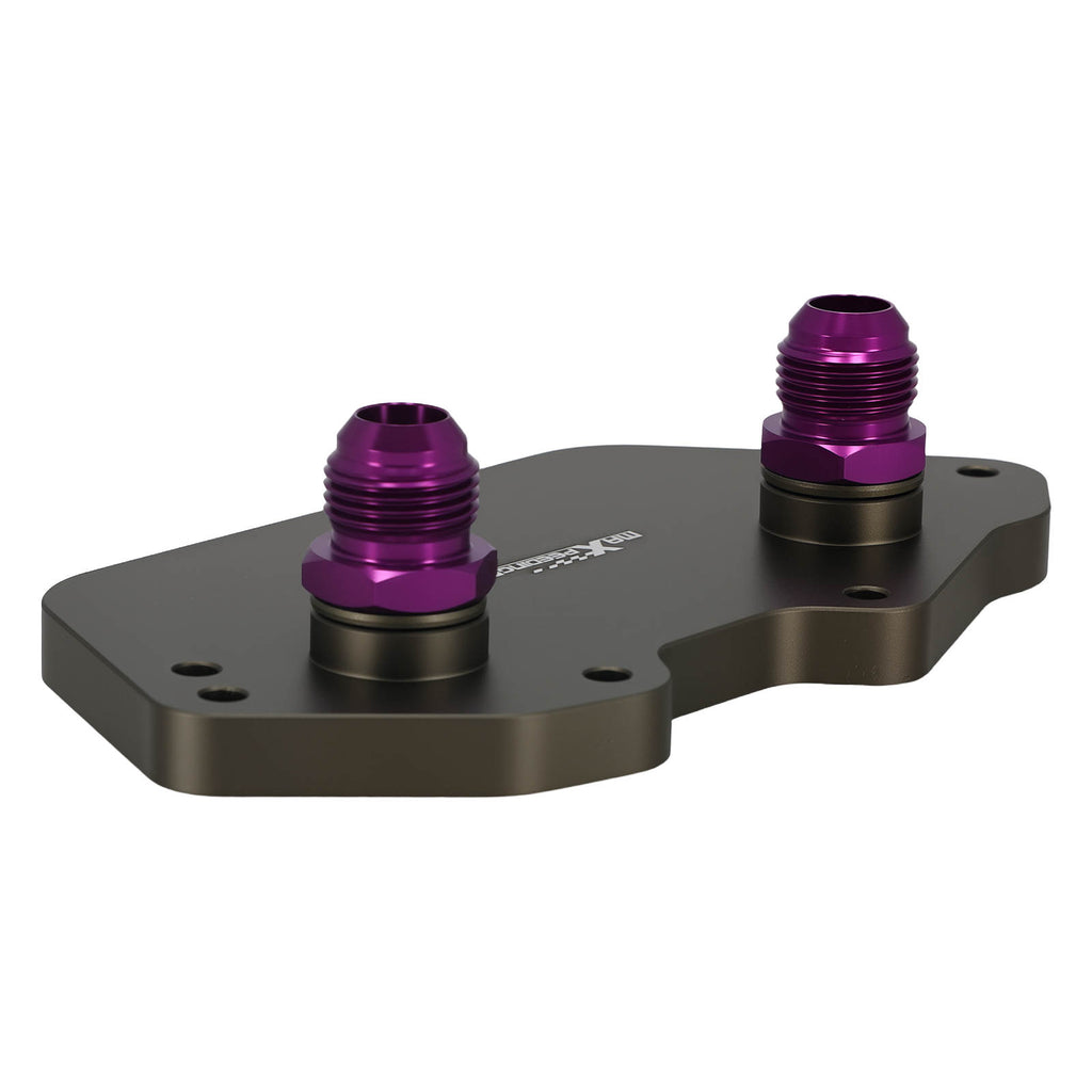 10AN Öl Sandwich Adapter kompatibel für Audi S3 S4 3.0T A4L A6 C7 A5 Q7 eloxiert
