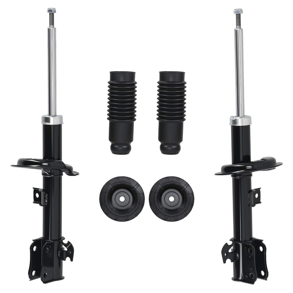 2x Federbein + Domlager Kit kompatibel für Opel Agila 2008-2014 333409 333408 Vorne 4708288