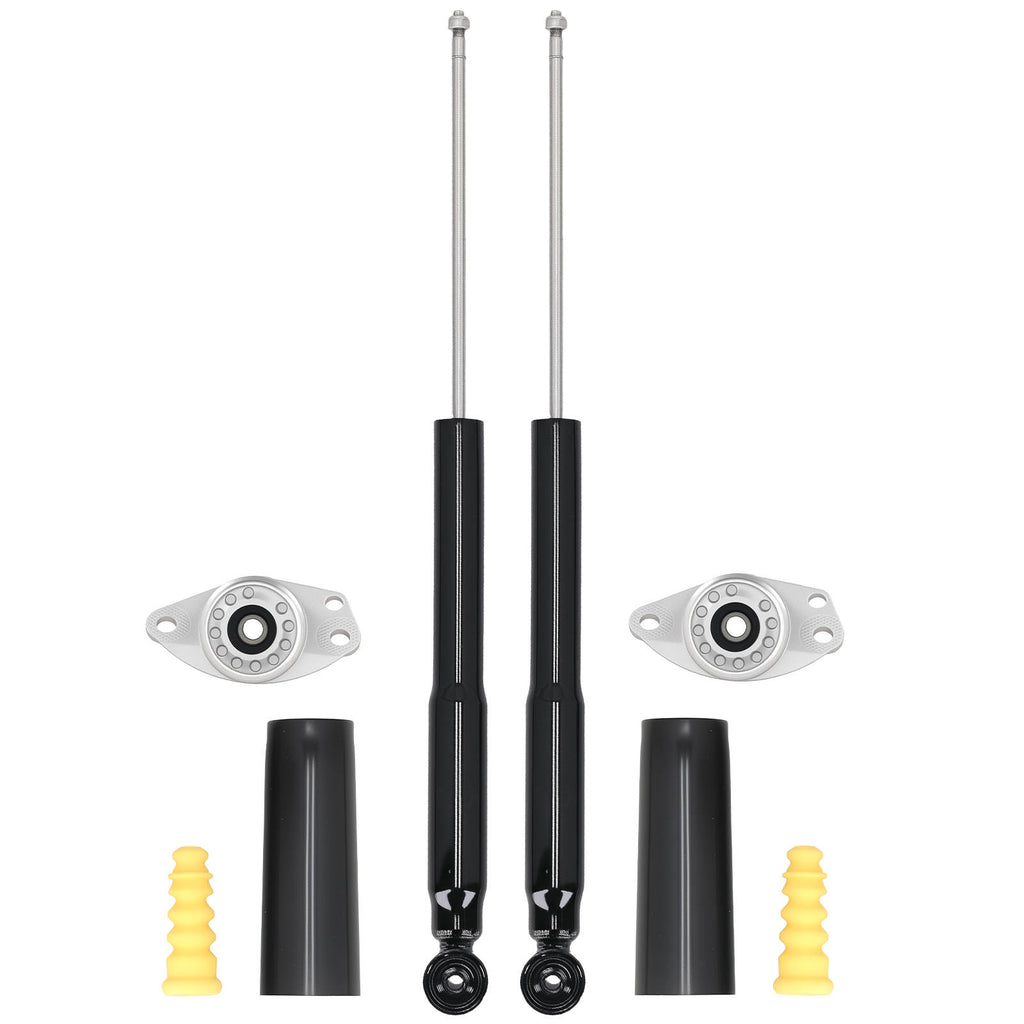 2x Dämpfer+Domlager Hinten kompatibel für Audi TT 1998-2006 kompatibel für VW Golf 1997-2007 1J0513025BG