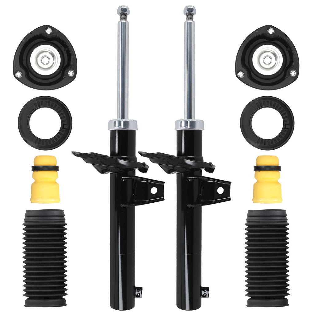 2 Stossdämpfer +Domlager +Staubmanschetten Vorne kompatibel für AUDI A3 kompatibel für SEAT LEON 2012-2020