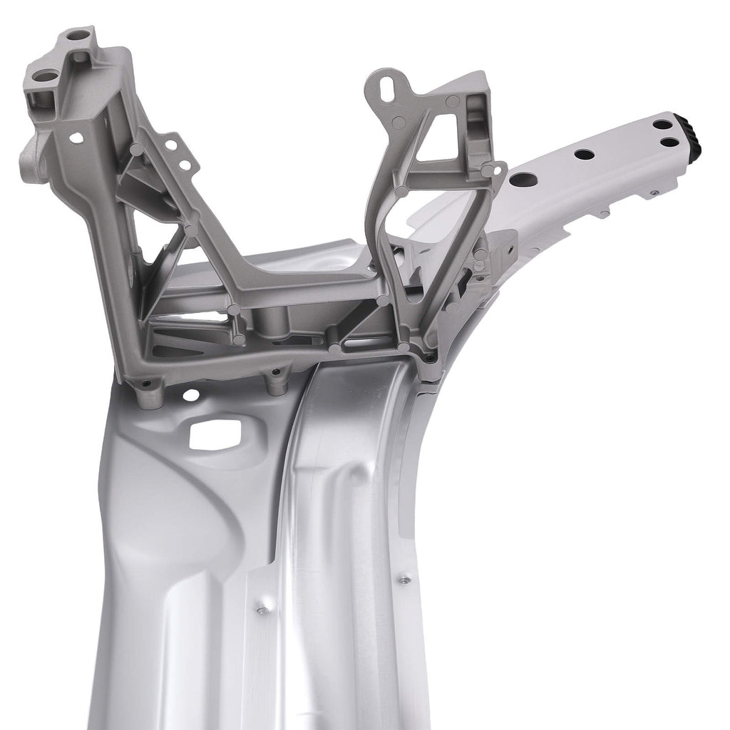 Kühlergrill Komplett kompatibel für Mercedes W205 C Klasse 2056203201 2014-2022 Silber