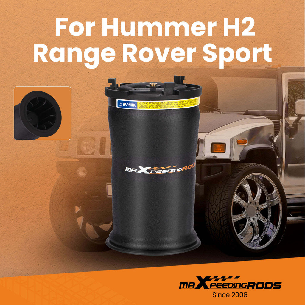 2x Hinten Rechts + Links Luftfederung kompatibel für Hummer H2 6.2 AWD Luftfahrwerk