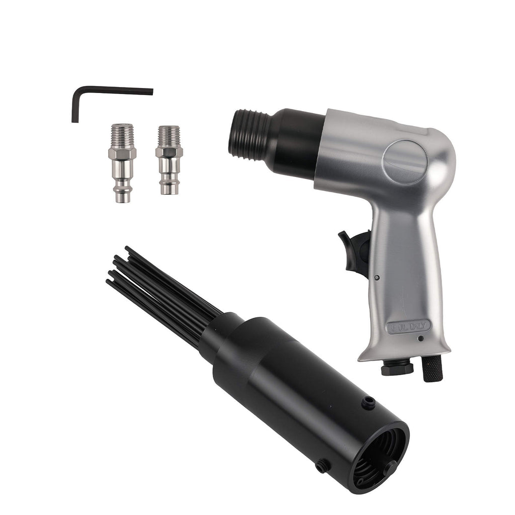19-Needle Air Pneumatic Scaler Rust Paint Slag Corrosion Remover Tool 1/4