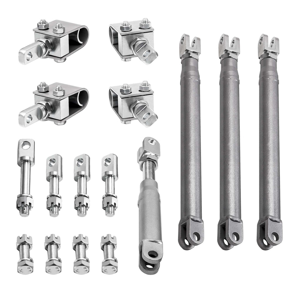 Universal Seitenwagen Beiwagen Montagesatz kompatibel für Kawasaki Honda Suzuki Yamaha