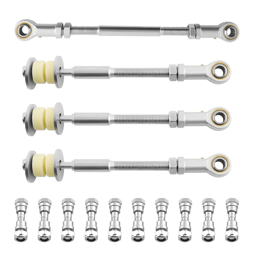 4x Adjustable Sway Bar Link Kit kompatibel für Nissan Patrol GU Y61 2-8 Lift vorne hinten