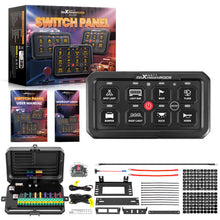 Laden Sie das Bild in den Galerie-Viewer, 8 Gang RGB Schalttafel 12V-24V 60A APP Control For Universal Auto Boot UTV ATV