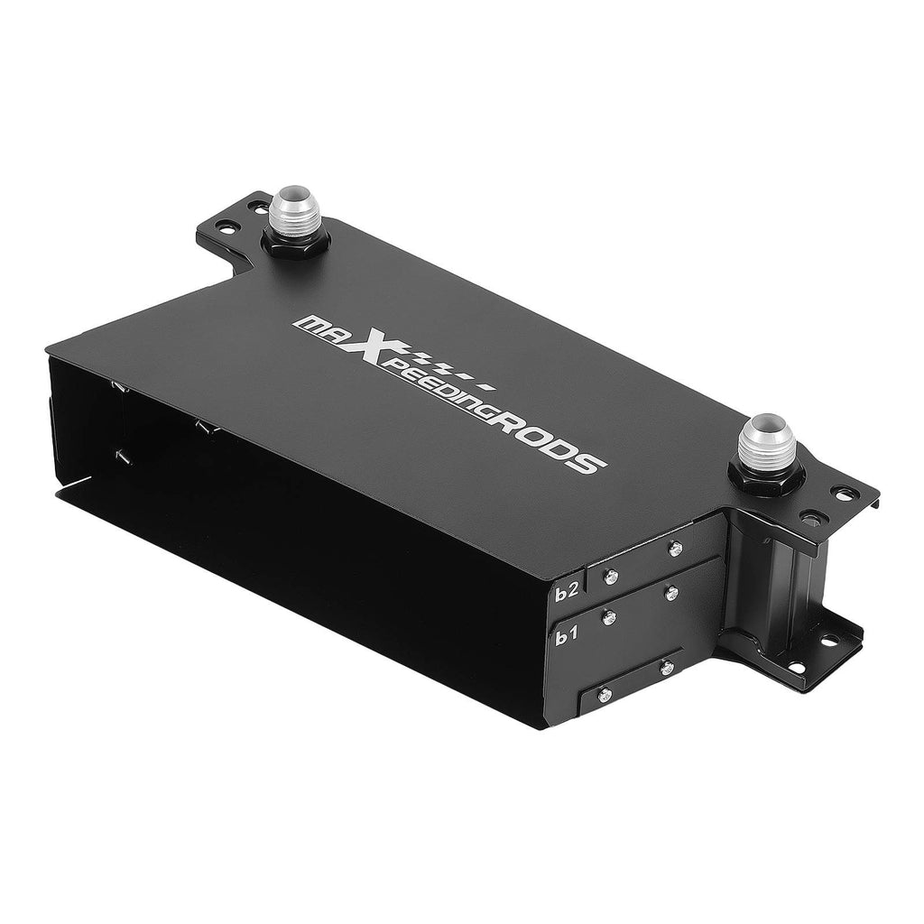 10-Reihen Motor Ölkühler Universal Aluminium Cooler Kit AN-10 mit Adapter