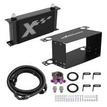 Laden Sie das Bild in den Galerie-Viewer, 19 Row Oil Cooler Kit Universal AN10 Ölkühler Thermostat Sandwich Adapter Alu
