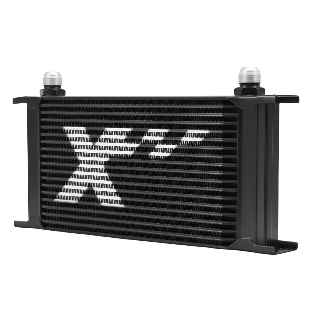 Ölkühler Kit 19-Reihen Universal Aluminium Transmission Oil Cooler AN-10 Adapter