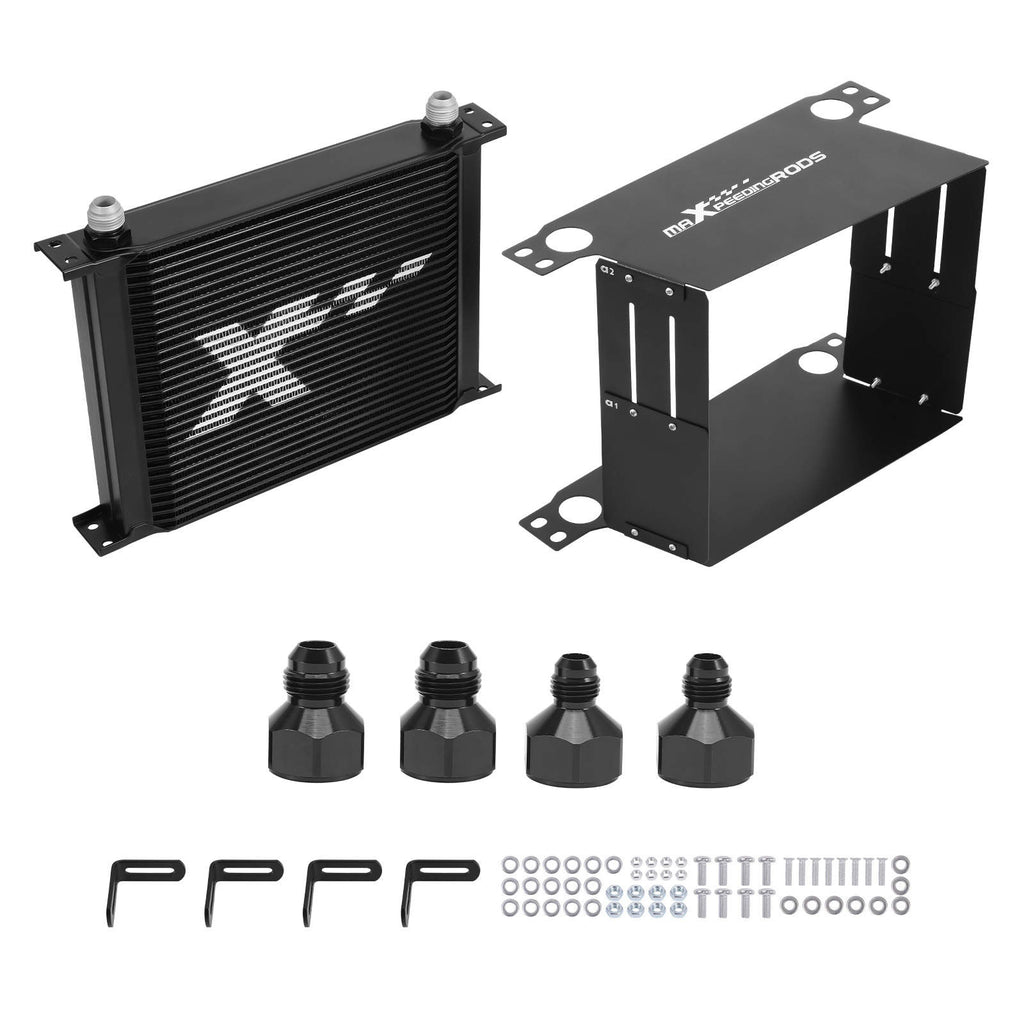 30-Reihen Aluminium Ölkühler for Universal Fahrzeuge AN-10 Komplett Set