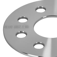 Laden Sie das Bild in den Galerie-Viewer, 2x 5mm Distanzscheibe kompatibel für VW 4x100 M12x1,5x32mm 57,1mm Alu Radabstandhalter
