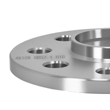 Laden Sie das Bild in den Galerie-Viewer, 2x Distanzscheiben 10mm kompatibel für VW Golf 4x100 57.1mm CB Alu Spurplatten Kit