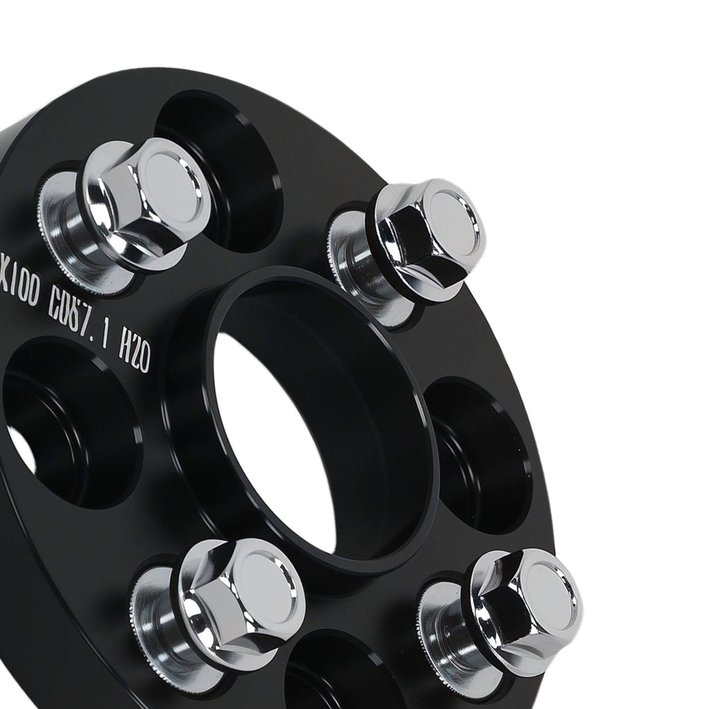 20mm Radspacer Distanzscheiben kompatibel für VW Golf Jetta Polo 4x100 M12x1.5 Alulegierung