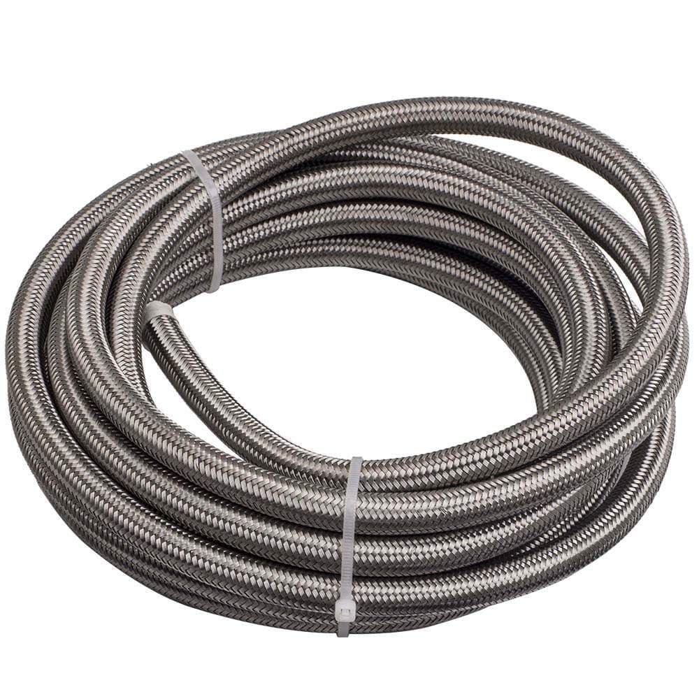 Andere AN8 Stainless Steel Braided Teflon/PTFE Fuel Hose Line 20ft Fitting E85 nagelneu
