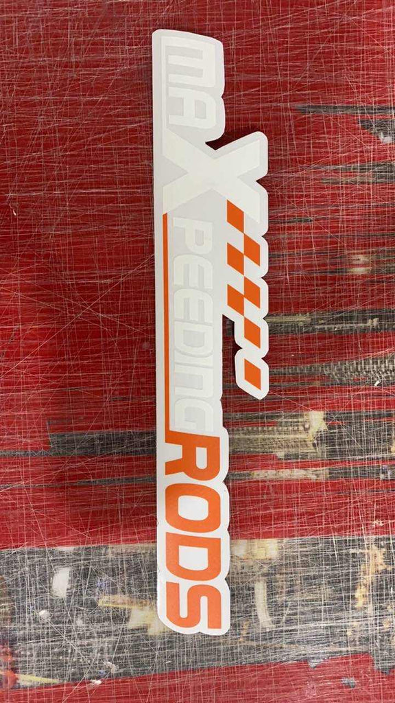 Andere Orange und weißer Autoaufkleber