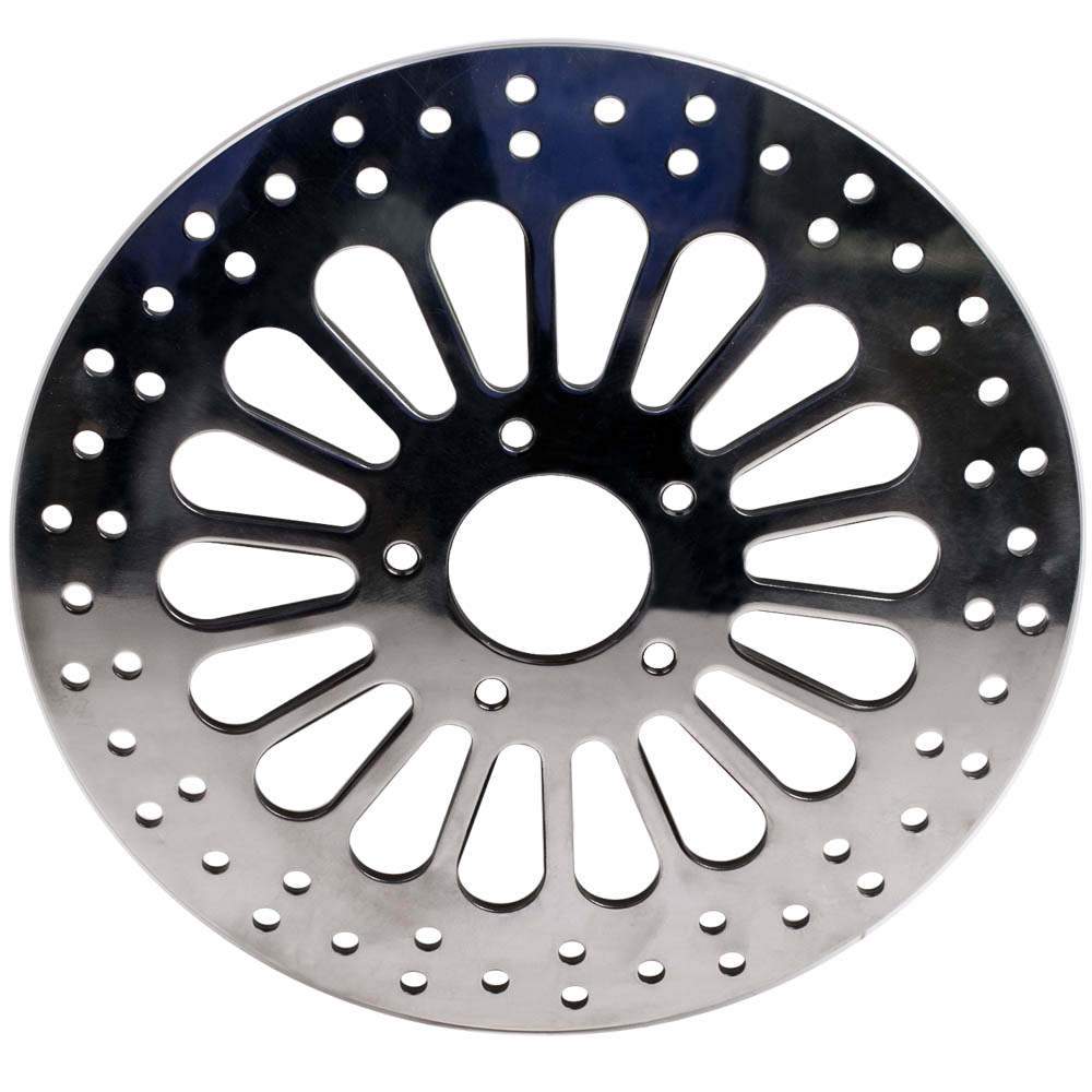 Bremsscheibe Polished Front 11.8 Disc Drilled Brake Rotor Für Harleytouring 2008-2013